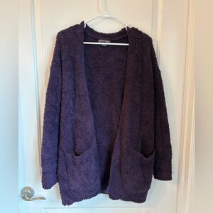 Barefoot Dreams Purple Cozy Cardigan